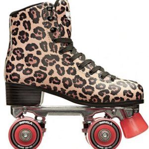 BRAND NEW IMPALA LEOPARD QUAD ROLLER SKATES SIZE 7